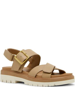 �u�����h ���f�B�[�X �V���[�Y �T���_�� ���U�[ Blondo Beau Waterproof Leather X Strap Lug Sole Sandals Almond