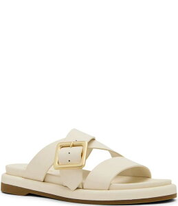 �u�����h ���f�B�[�X �V���[�Y �p���v�X �T���_�� ���U�[ Blondo Larah Waterproof Leather Banded Slide Sandals White �z���C�g