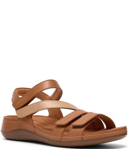 �N���[�N�X ���f�B�[�X �V���[�Y �T���_�� ���U�[ Clarks Artisan Cecily Mix Leather Adjustable Sandals Beige Combo �x�[�W��