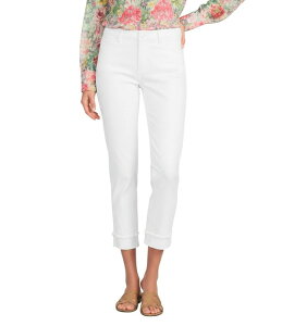 �J�b�g�t�����U�N���X ���f�B�[�X �{�g���X �f�j���p���c �W�[���Y KUT from the Kloth Amy Stretch Denimid Rise Crop Length Jeans Optic White �z���C�g