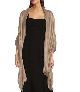 �Z�U���k ���f�B�[�X �A�N�Z�T���[ �}�t���[�E�X�g�[���E�X�J�[�t Cezanne Gold Metallic Scarf Wrap Gold �S�[���h