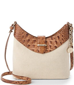 �u�����~�� ���f�B�[�X �o�b�O BRAHMIN Cinnamon Palma Collectin Small Gwynne Canvas Crossbody Bag Cinnamon Palma