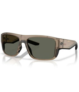 �R�X�^ ���f�B�[�X �A�N�Z�T���[ �T���O���X�E�A�C�E�F�A Men's Costa Del Mar 6S9116 Taxman 59mm Polarized Rectangle Sunglasses Matte Brown Smoke/Gray �O���[