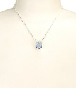 �Z�U���k ���f�B�[�X �A�N�Z�T���[ �l�b�N���X�E�`���[�J�[ �f�j�� ���[�X Cezanne Crystal Pave Light Denim Rectangle Stone Short Pendant Necklace Silver/Light Denim �f�j��
