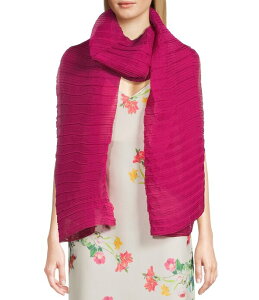 �Z�U���k ���f�B�[�X �A�N�Z�T���[ �}�t���[�E�X�g�[���E�X�J�[�t �v���[�c Cezanne Pleated Scarf Wrap Fuchsia �t���[�V��