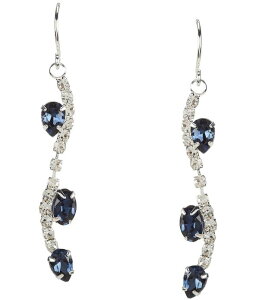 �Z�U���k ���f�B�[�X �A�N�Z�T���[ �s�A�X�E�C�������O Cezanne Lucia Rhinestone Linearrings Blue/Silver Multi �u���[