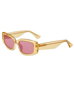 �J�[�g�W�F�C�K�[�����h�� ���f�B�[�X �A�N�Z�T���[ �T���O���X�E�A�C�E�F�A Kurt Geiger London Women's KGL1038 54mm Rectangle Sunglasses Yellow/Pink �s���N
