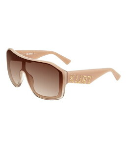 �J�[�g�W�F�C�K�[�����h�� ���f�B�[�X �A�N�Z�T���[ �T���O���X�E�A�C�E�F�A Kurt Geiger London Women's KGL1046 99mm Shield Sunglasses Ivory/Brown �A�C�{���[