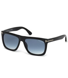 トム・フォード レディース アクセサリー サングラス・アイウェア TOM FORD Morgan 57mm Geometric Sunglasseshiny Black/Blue ブラック