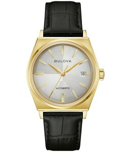 �u���o ���f�B�[�X �A�N�Z�T���[ �r���v ���U�[ Bulova Men'sinatrautomatic Black Leather Strap Watch Black �u���b�N