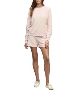 �x�A�t�b�g�h���[���X ���f�B�[�X �A���_�[�E�F�A �i�C�g�E�F�A �j�b�g Barefoot Dreams CozyChic Ultra LiteR Knit Seamed Pullover and Short Lounge Set Pink Sand �s���N