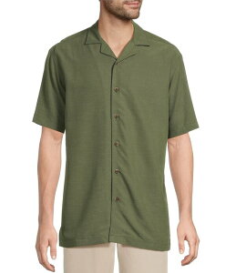 ���E���h�g�D���[�A���h���[�N �����Y �g�b�v�X �V���c Roundtree & Yorke Short Sleeve Solid Polynosicamp Sport Shirt Green �O���[��