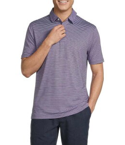 �_�j�G�� �N���~�� �����Y �g�b�v�X �V���c Cremieux Blue Label Performance Stretch Stripe Pattern Short Sleeve Polo Shirt Lavender Multi ���x���_�[