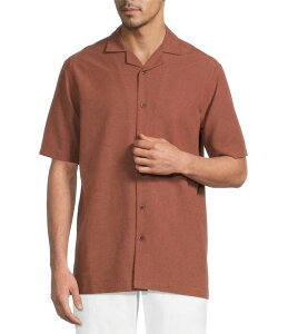 ���E���h�g�D���[�A���h���[�N �����Y �g�b�v�X �V���c �g�[�� Roundtree & Yorke Big & Tall Short Sleeve Solid Polynosicamp Sport Shirt Brown �u���E��