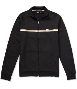 �q���[�S�{�X �����Y �A�E�^�[ �W���P�b�g�E�u���]�� Hugo Boss Authentic Zip Up Jacket Black �u���b�N