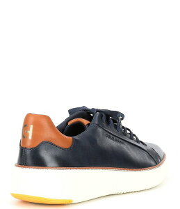 �R�[���n�[�� �����Y �V���[�Y �X�j�[�J�[ ���U�[ Cole Haan Men's GrandPro Topspin Leather Sneakers Navy Blazer �l�C�r�[