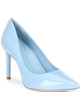 �A���g�j�I �����[�j ���f�B�[�X �V���[�Y �q�[�� ���U�[ Antonio Melani Kara Leather Classic Pointed Toe Pumps Cornflower Blue �u���[
