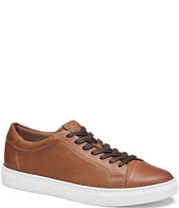 �W�����X�g���A���h�}�[�t�B�[ �����Y �V���[�Y �X�j�[�J�[ ���[�X Johnston & Murphy Collection Men's Luther Perforated Lace-to-Toe Sneakers Cognac