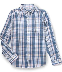 ���@�C�����[�h���@�C���Y �����Y �g�b�v�X �V���c �_�E�� Vineyard Vines Beachcomber Plaid Performance Sundown Long Sleeve Woven Shirt Summer Evening �`�F�b�N