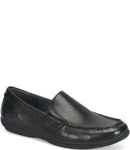 �{�[�� �����Y �V���[�Y �X���b�|���E���[�t�@�[ ���U�[ Born Men's Weston Leather Slip-On Loafers Black �u���b�N