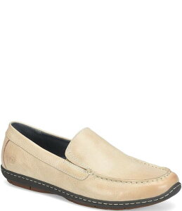 �{�[�� �����Y �V���[�Y �X���b�|���E���[�t�@�[ ���U�[ Born Men's Weston Leather Slip-On Loaferstone �X�g�[��