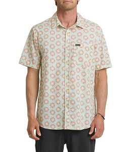 �N�C�b�N�V���o�[ �����Y �g�b�v�X �V���c Quiksilver Ocean Mayhem Short Sleeve Poplin Shirt Bone White �z���C�g