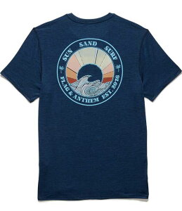 �t���b�O �A���h �A���Z�� �����Y �g�b�v�X �V���c �O���t�B�b�N Flag and Anthem Short Sleeve UPF Performance Graphic Tee Navy �l�C�r�[