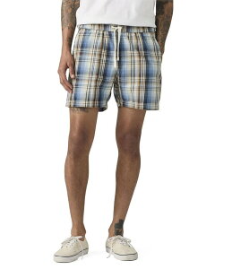 ���[�o�C�X �����Y �{�g���X �n�[�t�p���c�E�V���[�c �V���[�g�p���c Levi'sR Easy Plaid 6 Inseam Woven Shorts Raul Plaid Sunset Blue �u���[