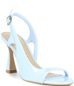 �W�����r�j ���f�B�[�X �V���[�Y �T���_�� Gianni Bini Hines Patent Slingback Dressandals Hope Blue �u���[