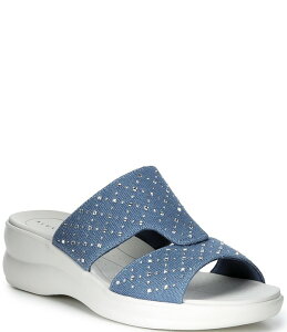 �A���b�N�X�}���[ ���f�B�[�X �V���[�Y �T���_�� �v���b�g�t�H�[�� Alex Marieeden Washable Jewel Embellished Platform Sandals Neo Navy �l�C�r�[