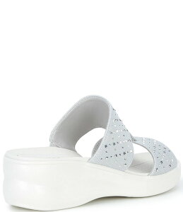 �A���b�N�X�}���[ ���f�B�[�X �V���[�Y �T���_�� �v���b�g�t�H�[�� Alex Marieeden Washable Jewel Embellished Platform Sandals Ultimate Grey �O���[