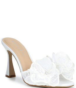�W�����r�j ���f�B�[�X �V���[�Y �T���_�� �h�J Gianni Bini Bridal Collection Haley Embroidered Flower Pearl Detail Slide Dressandals White �z���C�g