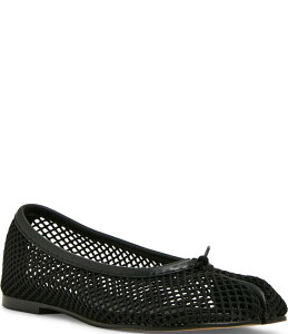 �X�e�B�[�u �}�f�� ���f�B�[�X �V���[�Y �p���v�X ���b�V�� Steve Madden Calico Mesh Splitoe Ballet Flats Black �u���b�N