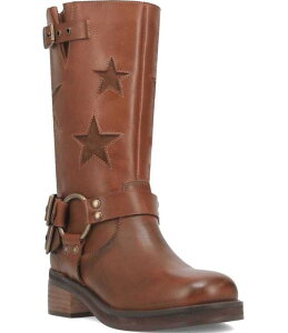 �f�B���S ���f�B�[�X �V���[�Y �u�[�c�E���C���u�[�c ���U�[ Dingo Blacklist Leather Star O-Ring Harness Hardware Moto Boots Brown �u���E��