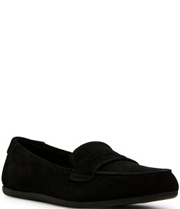 �u�����h ���f�B�[�X �V���[�Y �X���b�|���E���[�t�@�[ �X�G�[�h Blondo Felisha Waterproof Suede Penny Keeper Loafers Black �u���b�N