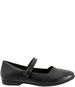 �g���b�^�[�Y ���f�B�[�X �V���[�Y �p���v�X ���U�[ Trotters Irene Leather Mary Jane Flats Black �u���b�N