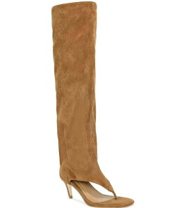 �A�U���A ���� ���f�B�[�X �V���[�Y �T���_�� �g�[�� �u�[�c Azalea Wang Chandi Thong Zip Tall Boots Tan �^��