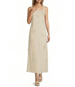 �A���g�j�I �����[�j ���f�B�[�X �g�b�v�X �����s�[�X �m�[�X���[�u Antonio Melani Kit Shell Flower Sleeveless Dress Natural