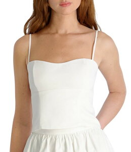 �t�����`�R�l�N�V���� ���f�B�[�X �g�b�v�X �V���c �m�[�X���[�u French Connection Sateen Sweetheart Neck Sleeveless Coordinating Bustier Cami Top Summer White �z���C�g