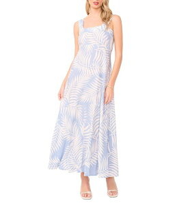 ���B���X�J���[�g ���f�B�[�X �g�b�v�X �����s�[�X �m�[�X���[�u �}�L�V Vince Camuto Square Neck Sleevelesshiftropical Maxi Dress Lake Breeze