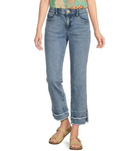 �f���N���V�[ ���f�B�[�X �{�g���X �f�j���p���c �W�[���Y Democracy AbsolutionR Kick Flare Double Layered Scalloped Fray Hem Jeans Light Blue Artisanal �u���[