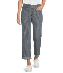 �G�k���C�f�B�[�W�F�C ���f�B�[�X �{�g���X �f�j���p���c �X�g���[�g �W�[���Y NYDJ Bailey Stripe Denim High Rise Straight Leg Crop Length Jeans Malaga Stripe �X�g���C�v