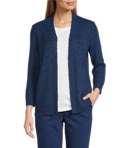 �C���x�X�g�����c ���f�B�[�X �A�E�^�[ �j�b�g�E�Z�[�^�[ �J�[�f�B�K�� Investments 3/4 Sleeve Open Front Cardigan Blue Depths �u���[
