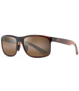 �}�E�C�W�� ���f�B�[�X �A�N�Z�T���[ �T���O���X�E�A�C�E�F�A �v���X�T�C�Y Maui Jim Unisex Huelo 58mm PolarizedPlus2Rectangle Sunglasses Tortoise