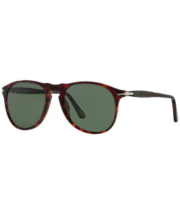 �y���\�� ���f�B�[�X �A�N�Z�T���[ �T���O���X�E�A�C�E�F�A Persol Men's PO9649S 52mm Aviator Sunglasses Havana