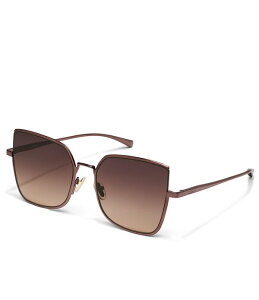 �N�G�C ���f�B�[�X �A�N�Z�T���[ �T���O���X�E�A�C�E�F�A QUAY Women's Big Debut 53mm Square Sunglasses Chocolate/Dark Fawn �`���R���[�g