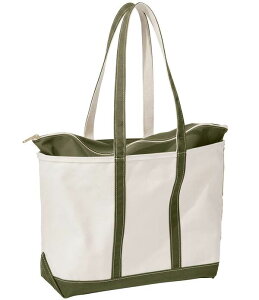 �G���G���r�[�� ���f�B�[�X �o�b�O L.L.Bean Large Zip Top Boat and ToteR Bag Antique Olive �I���[�u