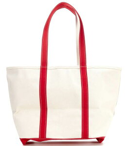 �G���G���r�[�� ���f�B�[�X �o�b�O L.L.Bean Large Zip Top Boat and ToteR Bag Red Trim ���b�h