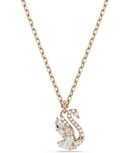 �X�����t�X�L�[ ���f�B�[�X �A�N�Z�T���[ �l�b�N���X�E�`���[�J�[ ���[�X Swarovski Mixed Cut Swan Short Pendant Necklace Rose Gold �S�[���h