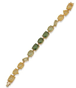 �A���N���C�� ���f�B�[�X �A�N�Z�T���[ �u���X���b�g�E�o���O���E�A���N���b�g Anne Klein Stationed Ombre Stone Line Bracelet Green �O���[��